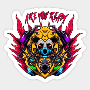 Panda mecha illustration artwork Sticker